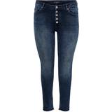 48 - Dame - Elastan/Lycra/Spandex Jeans Only Curvy Carwilly Life Reg Skinny Fit-jeans