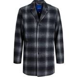 12 - Viskose Overtøj Jack & Jones Check Single-Breasted Coat