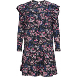 Pieces Mulia Dress with Flowers - Black