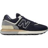 Mesh - Slip-on - Unisex Sneakers New Balance 574 - Navy with White