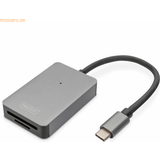 Hukommelseskortlæser Digitus USB-C Kartenleser 2 Port UHS-II SD4. [Levering: 2-3 dage]