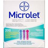 Selvtest Bayer Kulørte Microlet Lancetter (Glucolanz)