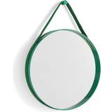 Glas - Grøn Spejle Hay Strap Mirror No 2 Vægspejl