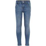Piger Bukser The New Oslo Super Slim Jeans - Blue Denim