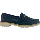 Blå - Dame Lave sko Rieker loafer 51860-14