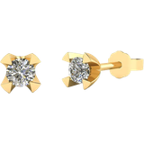 SI (1-2) - Vielsesringe Smykker Smykkekæden Earring - Gold/Diamond