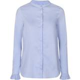 Dame - Elastan/Lycra/Spandex Skjorter Mos Mosh Mattie Shirt - Light Blue