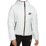 Hvid - Løs Overtøj Nike Sportswear Therma-FIT Repel Synthetic-Fill Hooded Jacket Women's - Summit White/Black