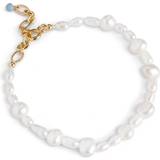 Hvid Armbånd ENAMEL Copenhagen Pearlie Bracelet - Gold/Pearl