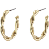Pilgrim Nikkelfri Øreringe Pilgrim Naja Hoop Earrings - Gold/Silver