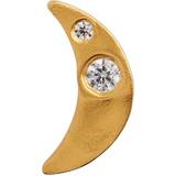 Smykker Stine A Petit Bella Moon Earring - Gold/Transparent