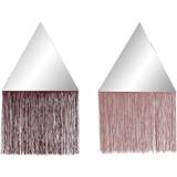 Pink - Polyester Spejle Dkd Home Decor Glamor Vægspejl 33.5x54cm
