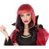 Sort Parykker Atosa Halloween Wig Red Black