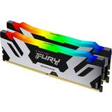 64 GB - DDR5 - Sølv RAM Kingston Fury Renegade RGB DDR5 6000MHz 2x32GB (KF560C32RSAK2-64)