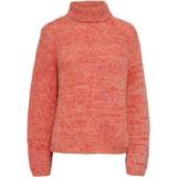 Dame - Gul - Polokrave Overdele Pieces Pcnona Knitted Jumper