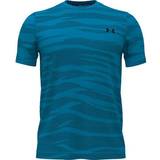 Blå - Leopard Tøj Under Armour Men's UA Seamless Wave Short Sleeve T-shirt