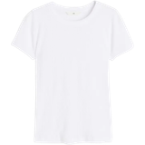 H&M Geripptes T-shirt - White