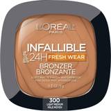Vandfaste Bronzers L'Oréal Paris Infallible Up To 24H Fresh Wear Soft Matte Bronzer #300 Light Medium