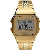Digitale - Guld - Unisex Armbåndsure Timex T80 (TW2R79200)