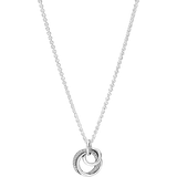 Pandora Halskæder Pandora Family Always Encircled Pendant Necklace - Silver/Transparent