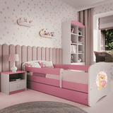 Pink Tremmesenge Børneværelse Kocot Kids Kocot Kids Barnsäng - Babydreams Rosa - Bear With Butterflies