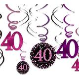 Amscan Swirls 40 Sparkling Celebration 12-pack