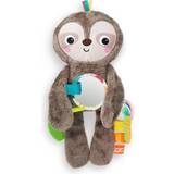 Bright Starts Tyggelegetøj Babylegetøj Bright Starts Sloth Cuddly Toy for Travelling with Various Textures & Mirrors