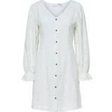 Ballonærmer - Hvid Kjoler Selected Embroidery Anglaise Short Dress