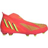 Gummi Sportssko adidas Junior Predator Edge + Game Data FG - Solar Red /Solar Green /Core Black