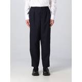 Marni Dame Bukser & Shorts Marni Navy Cropped Trousers 00B99 BLUBLACK IT