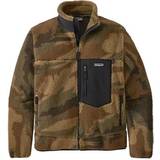 Brun - Camouflage Overdele Patagonia Classic Retro X Fleece Jacket - Kansas Sky/Classic Tan