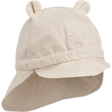 Beige Børnetøj Liewood Gorm Linen Sun Hat - Sandy (LW17695-5060)