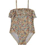 The New Badedragter Børnetøj The New Tnfally Swimsuit Flower Aop