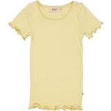 Wheat Rib Lace S/S T-shirt - Yellow Dream (0051h-007-5106)