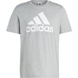Adidas Grå Tøj adidas Essentials Single Jersey Big Logo T-shirt - Medium Grey Heather