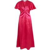 Dame - Lange kjoler - Lynlås Vila Sittas Dresses - Pink