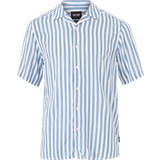 Herre - Viskose Skjorter Only & Sons Regular Fit Resort Collar Shirt - Aqua/Mountain Spring