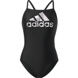 Adidas Dame Badetøj adidas Big Logo Swimsuit Black White