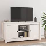 vidaXL White Solid Pine TV-bord 103x52cm