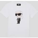 Overdele Karl Lagerfeld T-shirt Hvid m. Logo år (164) T-Shirt
