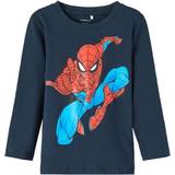 Spiderman Sweatshirts Name It Spiderman Top with Long Sleeves - Dark Sapphire (13210754)