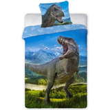 Dinosaurer - Multifarvet Tekstiler MCU T-Rex Dinosaur Sengetøj 140x200cm