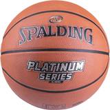 Basketball Spalding Platinum Series Sz7 Rubber Basketball, Orange, Unisex, Balls & Gear, 84544Z