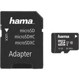Hama U3 Hukommelseskort & USB Stik Hama microSDHC-Speicherkarte mit Adapter »Class 10 UHS-I 16 GB«