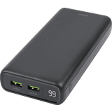 Usb c 60w Deltaco power bank 20 000 mAh, 1x USB-C PD 60W, 2x USB-A fast charging