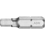 ASW Tilbehør til elværktøj ASW Bits unbrako 2,5MM 25MM 1/4
