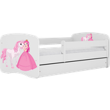Prinsesser - Træ Børneværelse Furniturebox Babydreams Junior Bed with Princess and Horse 90x164cm
