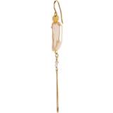 Stine A Smykker Stine A Long Baroque With Chain Earring - Gold/Pink/Pearl