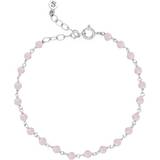 Krystal Armbånd Sistie Boheme Bracelet - Silver/Pink