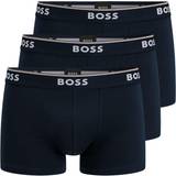 Hugo Boss Rød Tøj HUGO BOSS 3-Pack Trunk Boxer Shorts Open Blue